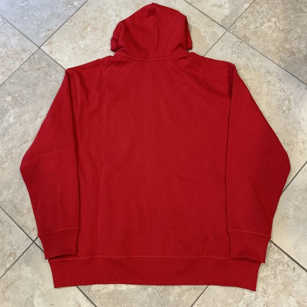 Polo Ralph Lauren Fleece Full-Zip Hoodie Mens 2XB Red Zip Up Comfortable Pony